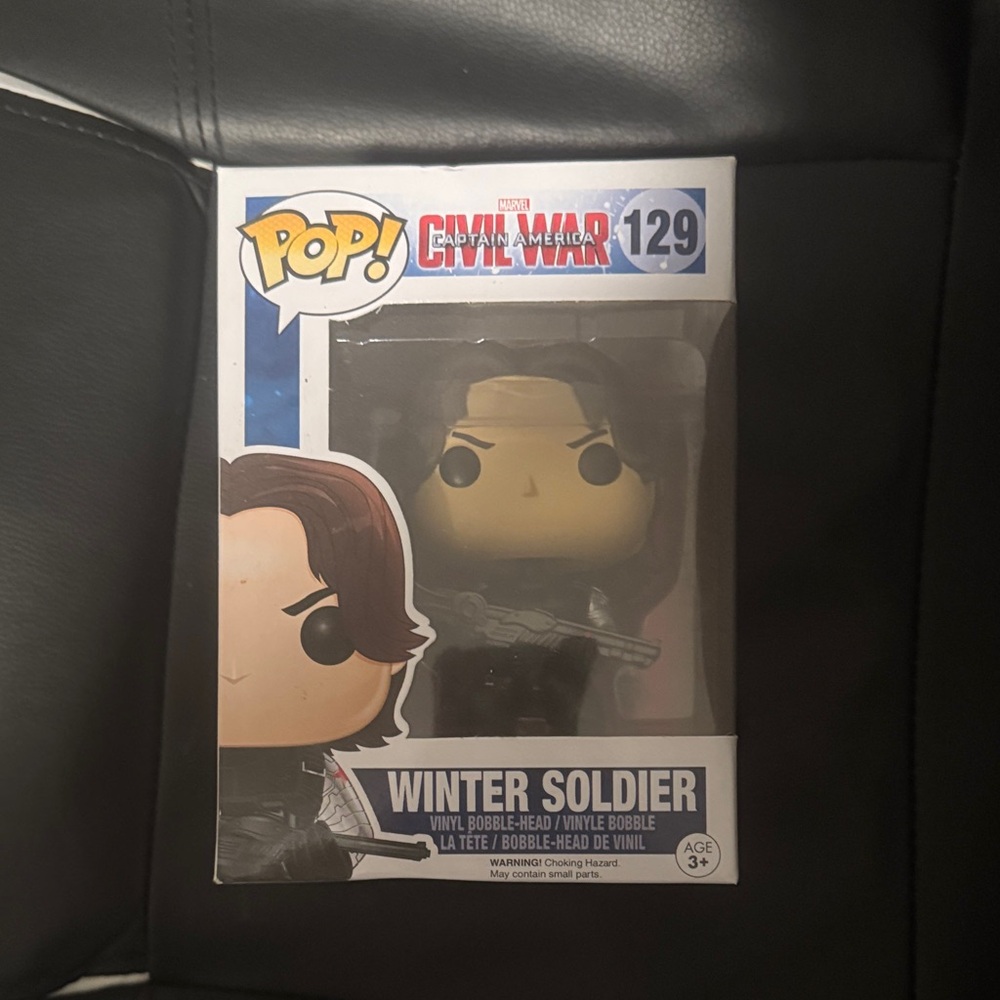 Funko Pop! Winter Soldier Action Figure - Black and Brown